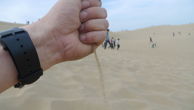 鳥取砂丘のサラサラした砂